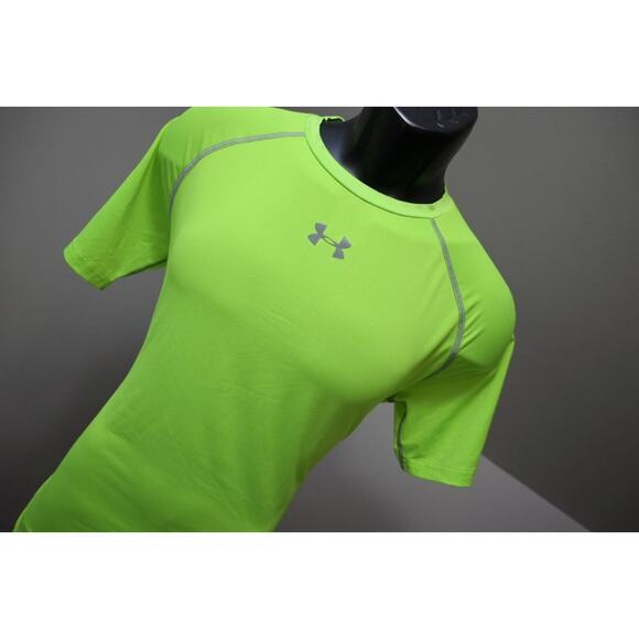 Under Armour Compression Gym Shirt Short Sleeve Athletic HeatGear Mens Sz XL - Picture 4 of 11